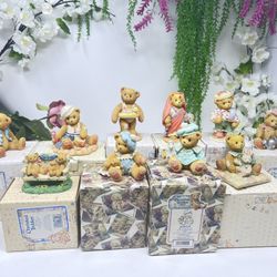 C7 Lot of 10 Cherished Teddies Figurines – With Original Boxes – Great Mixed Collection
