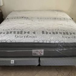 NEW MATTRESS KING SIZE PILLOW TOP WITH BOX SPRING