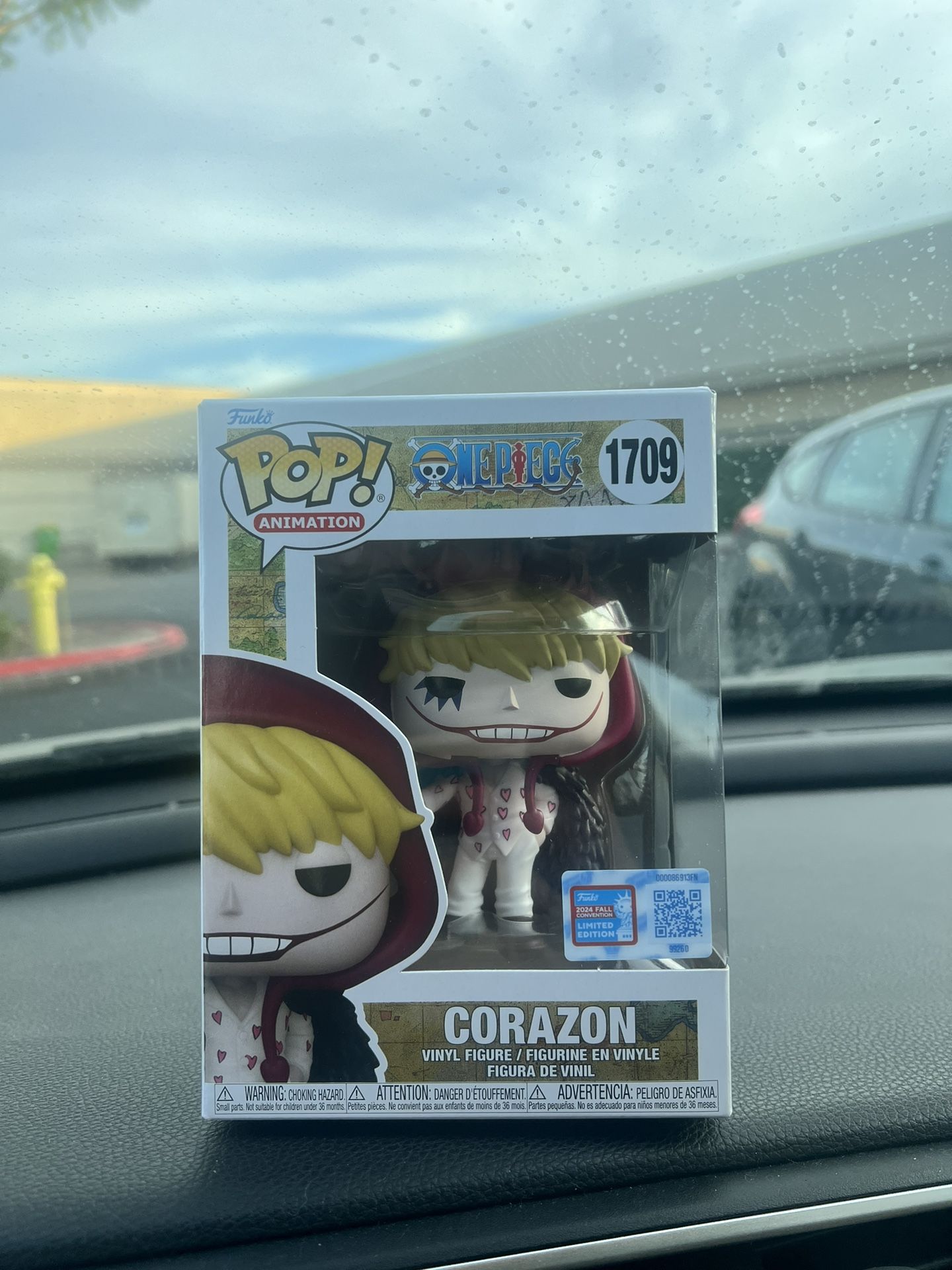 Funko Pop! ONE PIECE Corazon with Official NYCC Sticker.