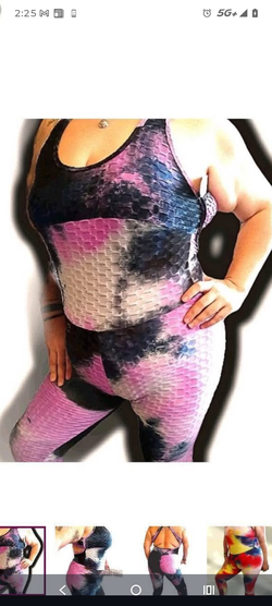 Plus size tie dye design jumpsuit - Pickup only