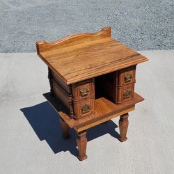 Antique Oak End Table