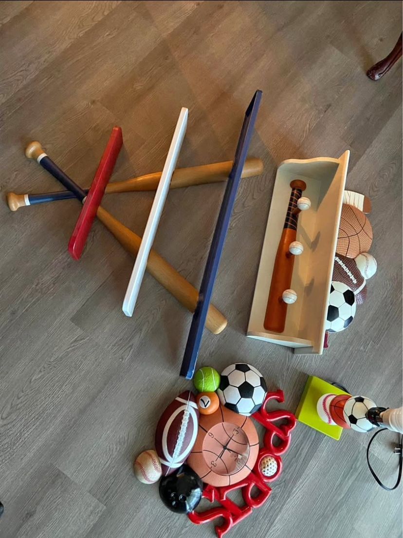 Kids room sports decorations