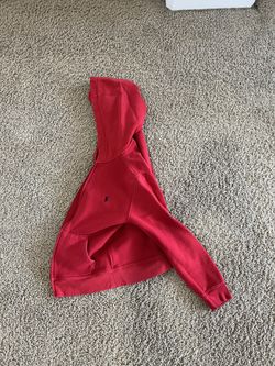 Red Polo Hoodie (10-12) M