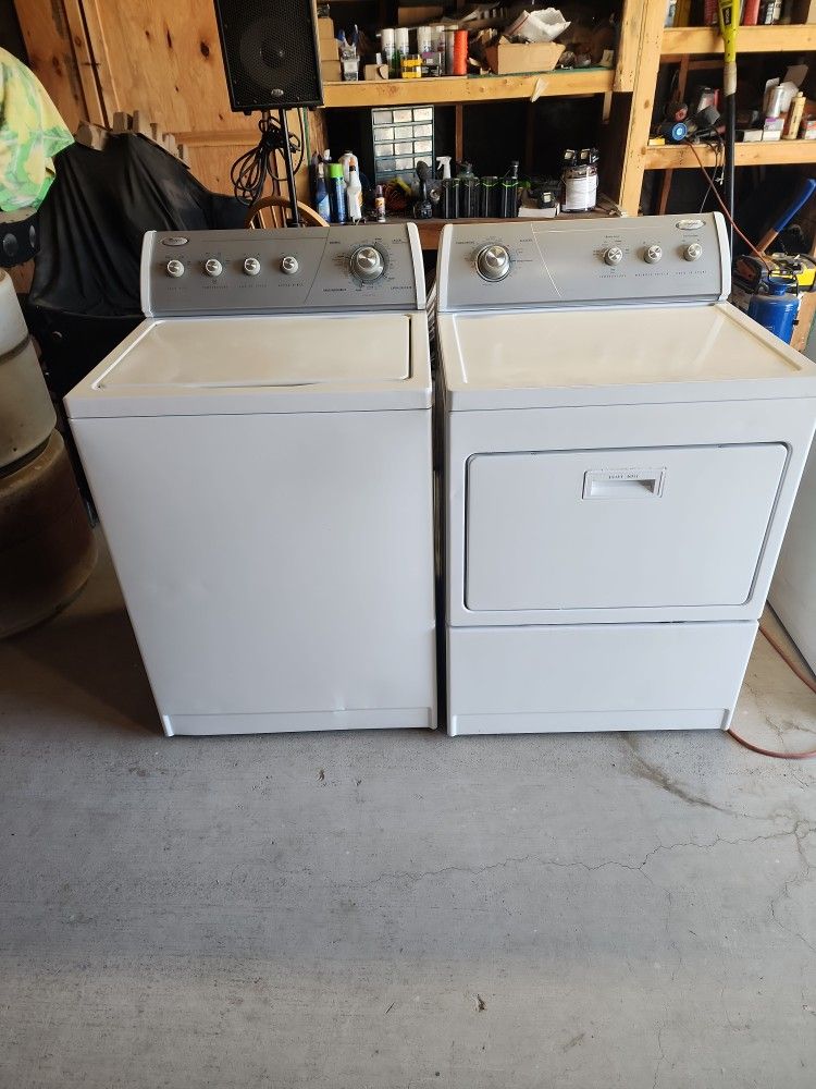 Whirlpool Washer And Gas Dryer Set Commercial Quality Super Capacity Plus Nice And Clean In-and-out Working Perfect Nothing Wrong Located In Perris
