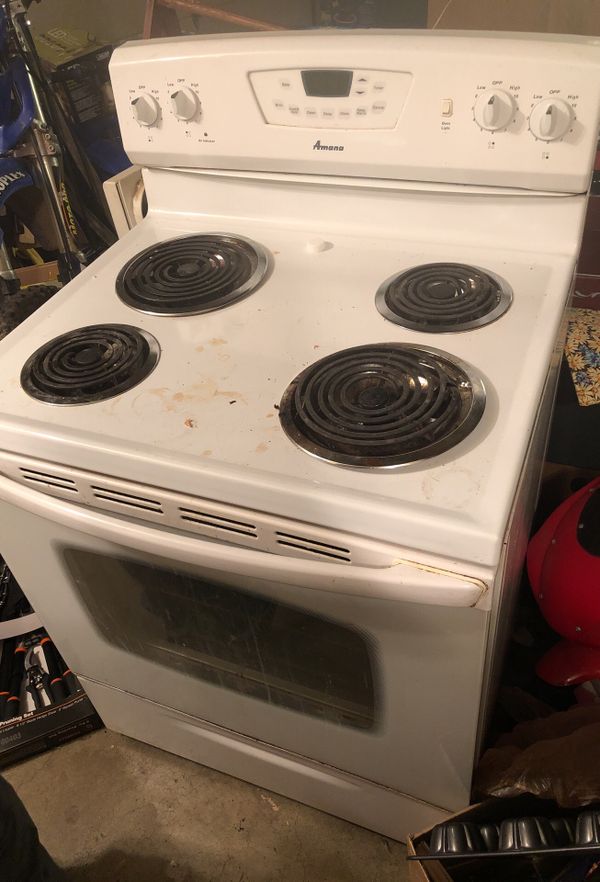 amana stove f2
