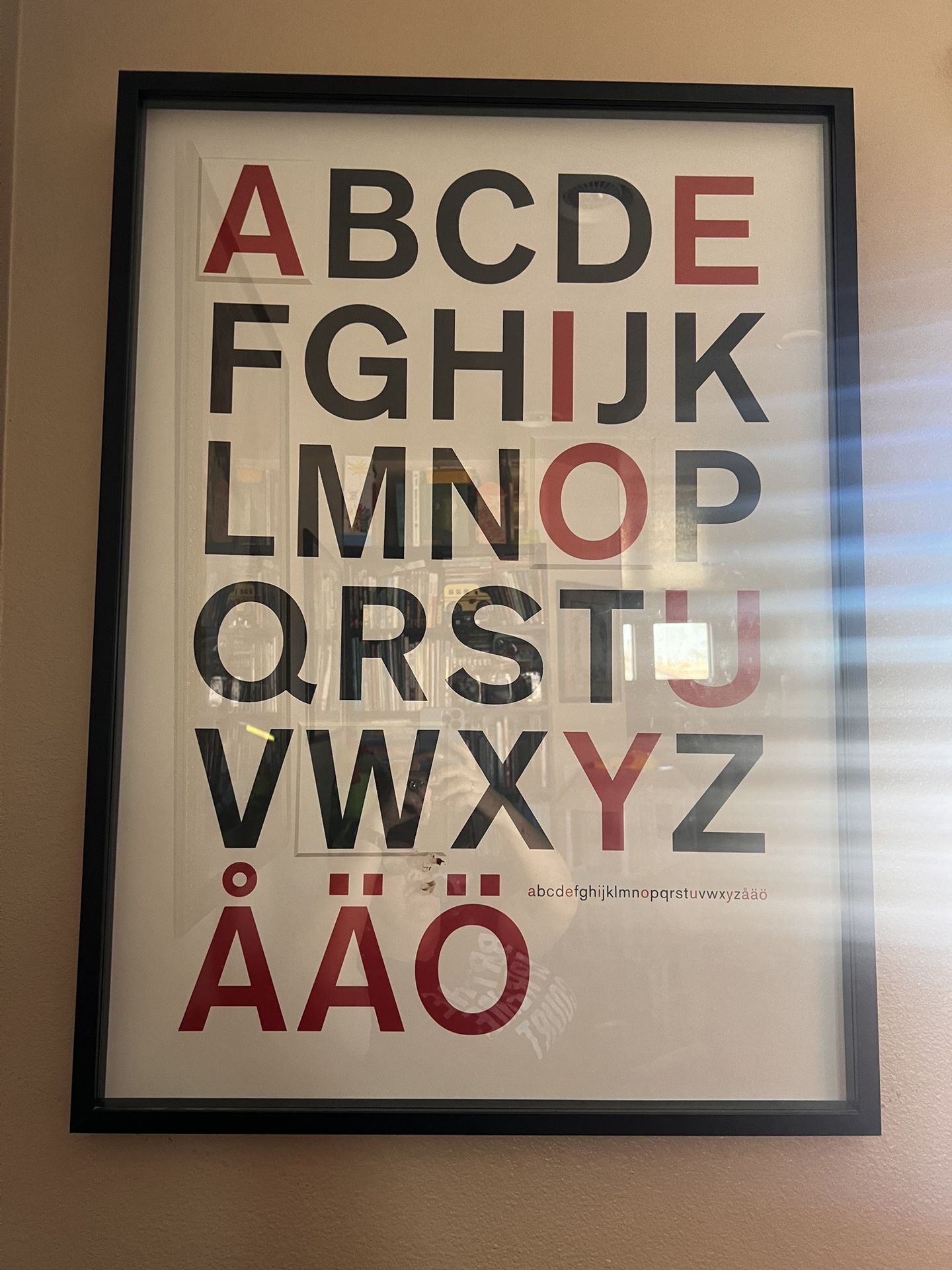 Large Framed ABC picture