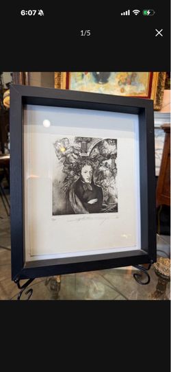 Signed and number portrait art