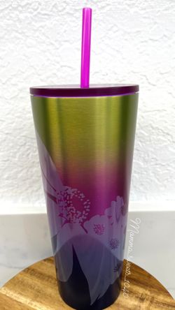 Starbucks Stainless Steel Floral Ombré Tumbler