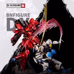 Bandai BN Figure DX Nu Gundam vs Sazabi statue