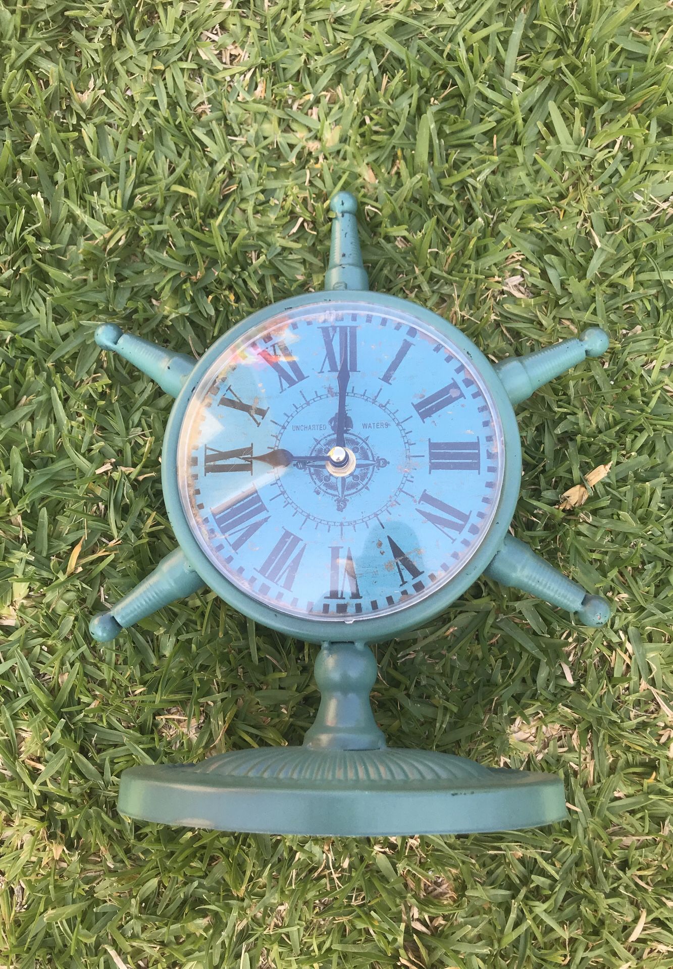 Nautical blue clock