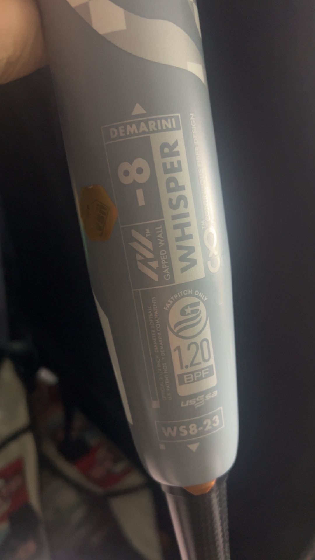 demarini whisper 2 piece composite softball bat