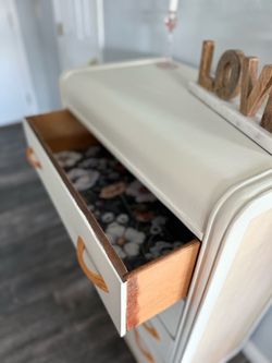 Vintage waterfall dresser