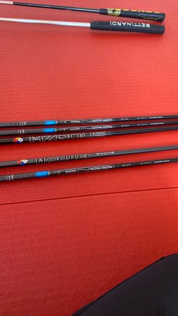 3 driver & 2 fairway shafts with Tittist tips.