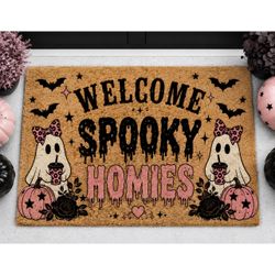 Welcome Spooky Homies HalloweenDoormat