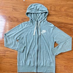 NWOT Nike women Teal ultra soft Full-Zip Hoodie Size L
