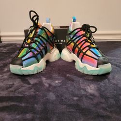 Women Anthony Wang Platform Wedge Shoes Sneakers