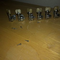 Vintage Fender Grover 6 Inline Tuners