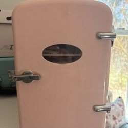 Pink Mini Skincare Fridge