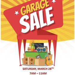 Garage Sale - Saturday, March 28th