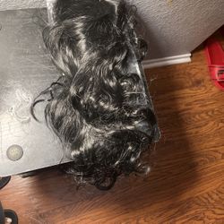 Black 16inch Synthetic Wig