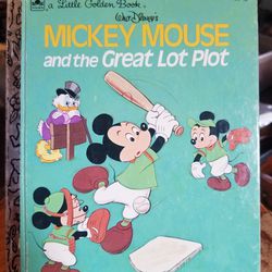 Little Golden Book #100-42 Walt Disney's Mickey Mouse And The Great Lot Plot