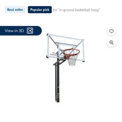 Brand New In Box - In Ground Basketball Hoop 54" Backboard