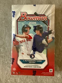 Topps Bowman 2026 Baseball Cards Hobby Box