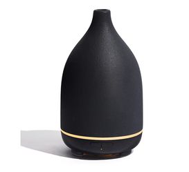 150ML Ceramic Diffuser for Essential Oils 2 Mist Modes in Black