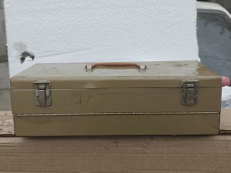 vintage metal tool box
