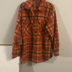 Orange Plaid Jacket 