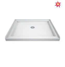 DreamLine
SlimLine 36 in. x 36 in. Single Threshold Alcove Shower Pan Base in White with Center Drain