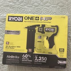 Ryobi 18V ONE+ HP Brushless Brad Nailer (Tool Only) – NEW Sealed 