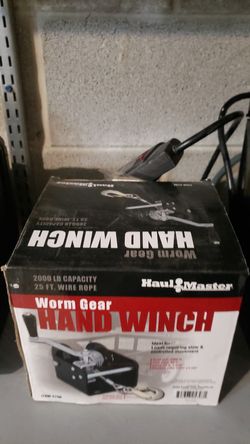 HAULMASTER WORM GEAR HAND WINCH