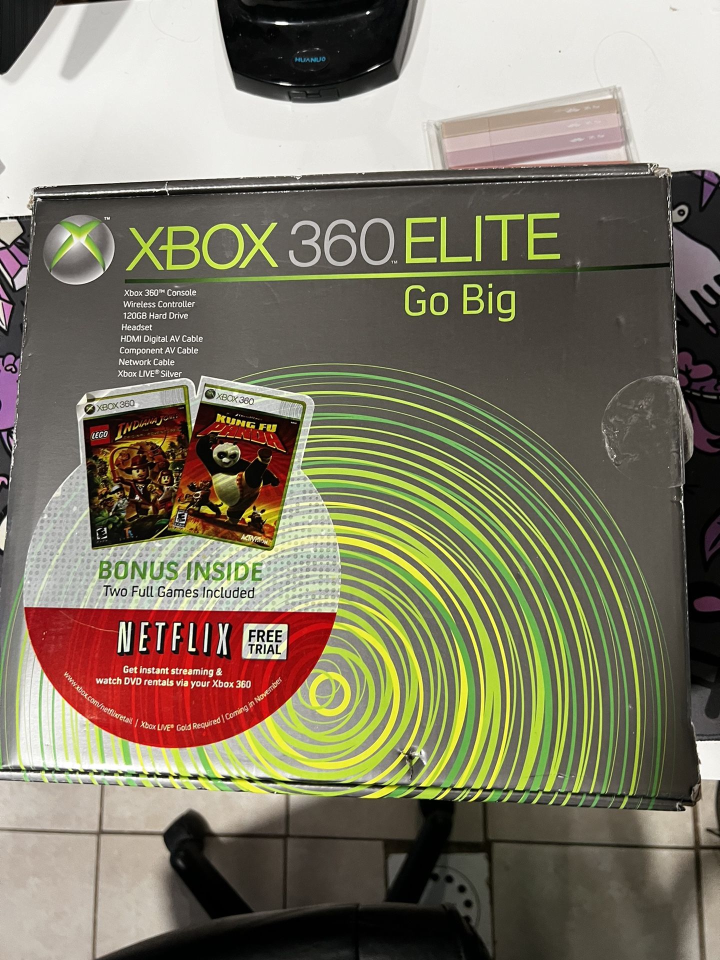 Xbox 360 Elite With Box Don’t Read Disc