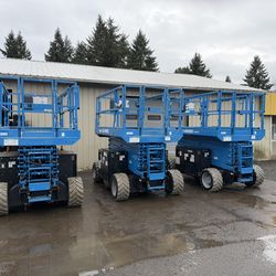 2016 Genie GS4069DC Rough Terrain Electric Scissor Lifts