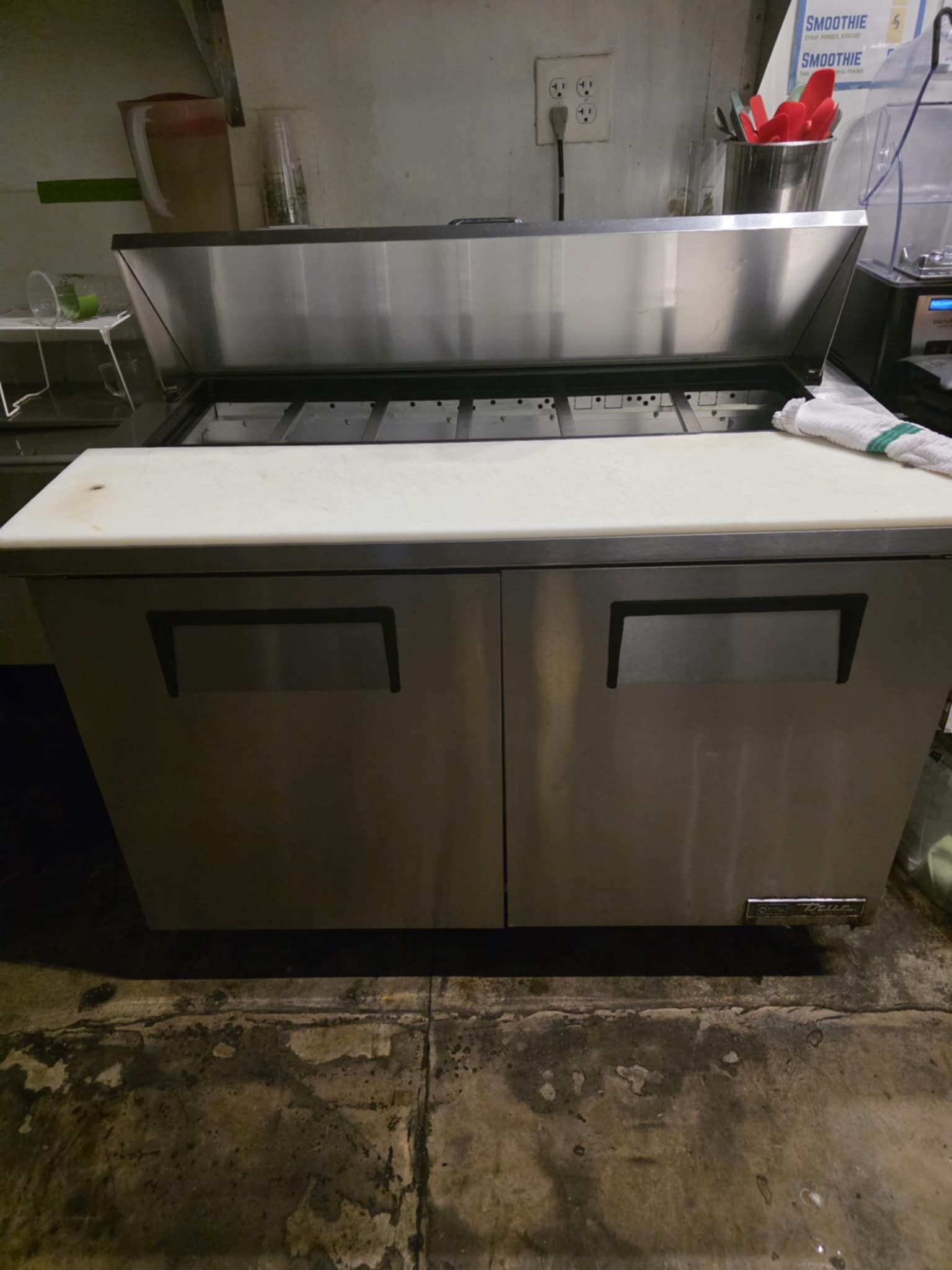 True Refrigeration Prep Table