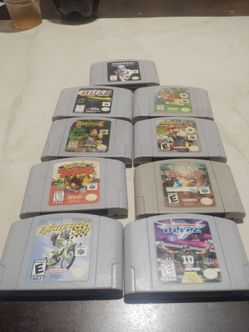 Nintendo 64 Game Cartridge Lot of 9
