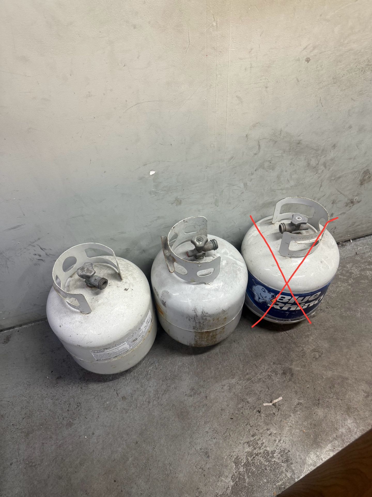 2 Empty Propane Tanks