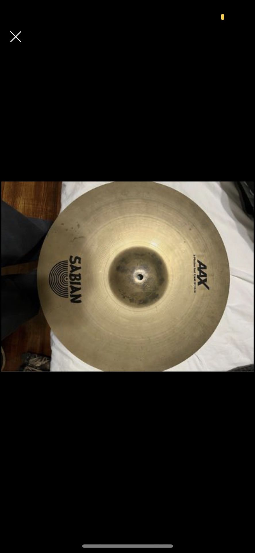sabian aax xplosion fast crash 18” With Cymbal Bag
