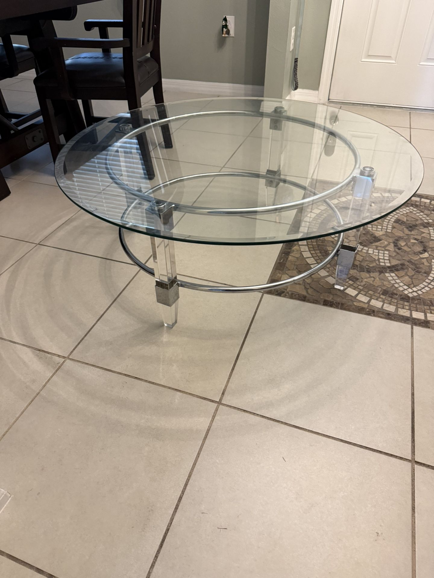 Glass Round Table For Living Room