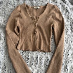 Light Brown Crop Top 