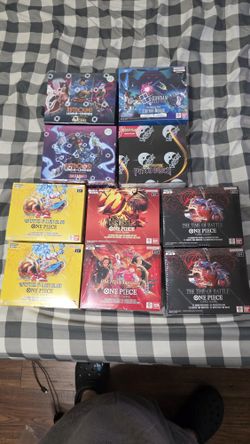 Sealed BOOSTER Boxes And A Play Mat