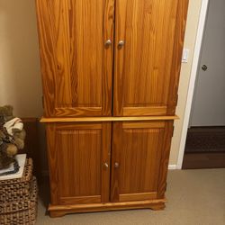 Wooden armoire For Sale