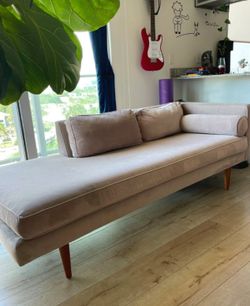 The Monroe Mid-Century Left Arm - Dusty Blus