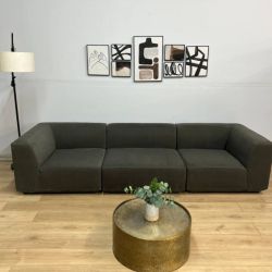 West Elm 3-Piece Gray Modular Sectional Couch