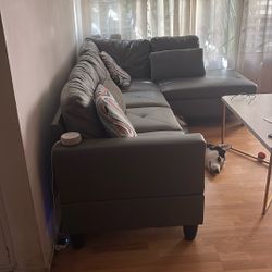 Gray 2 Pc Couch Practically New!!
