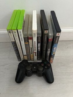 Mixed Video Game Lot with PS3 Controller