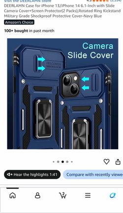 DEERLAMN iPhone 13/14 Case Navy Blue