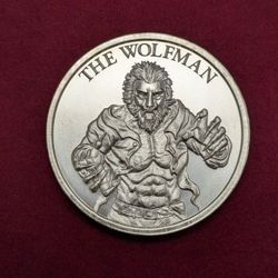 Silver .999 Round 2ozs. The Wolfman Intaglio 