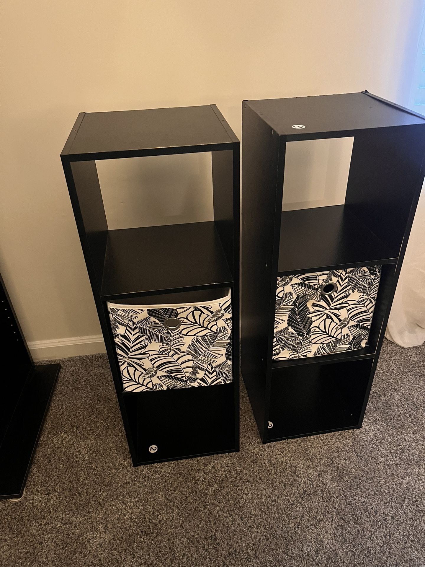 Black 3-Cube Organizers